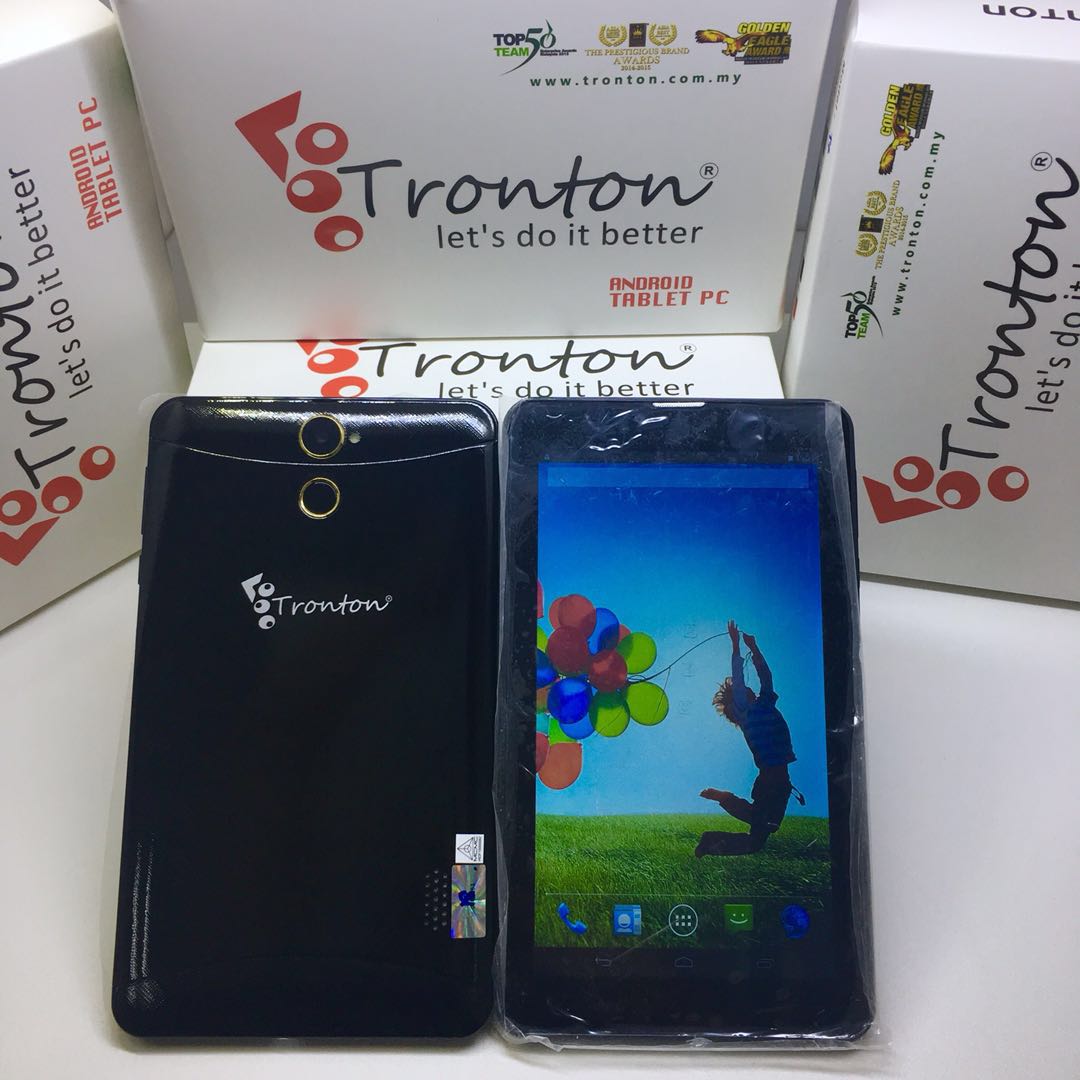 (BLACK)TRONTON T7 7''inch DUAL-SIM 3G CALL TAB TABLET (READY STOCK)